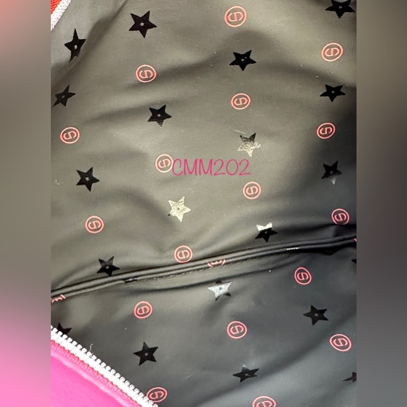 DIOR Pink & Red Crossbody Beauty Pouch on Chain - Picture 4 of 5